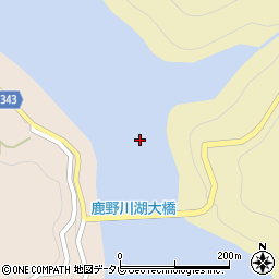 鹿野川湖大橋周辺の地図