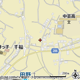 高知県安芸郡田野町1321周辺の地図