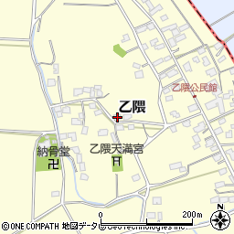 福岡県小郡市乙隈周辺の地図