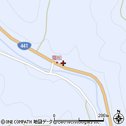 愛媛県西予市野村町白髭1周辺の地図