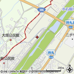 福岡県朝倉市持丸641-5周辺の地図