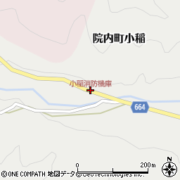 小稲消防機庫周辺の地図