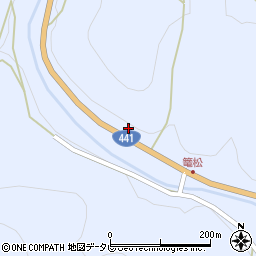 愛媛県西予市野村町白髭1-404周辺の地図