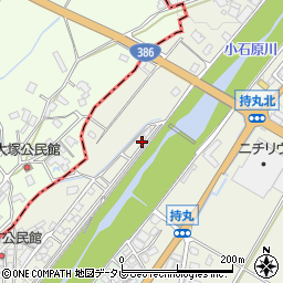 福岡県朝倉市持丸641-2周辺の地図