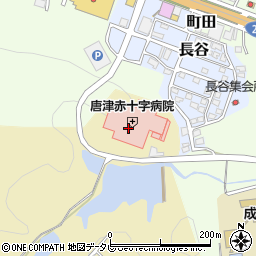 唐津赤十字病院周辺の地図