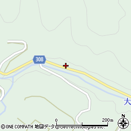愛媛県大洲市肱川町大谷2945-2周辺の地図