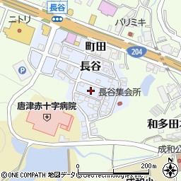 佐賀県唐津市長谷周辺の地図
