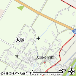 福岡県朝倉郡筑前町大塚周辺の地図