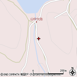 大分県杵築市八坂山中199-1周辺の地図