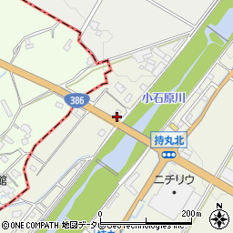 福岡県朝倉市持丸628-1周辺の地図