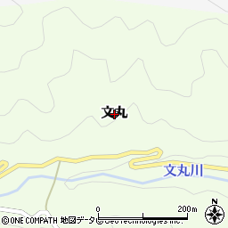 高知県梼原町（高岡郡）文丸周辺の地図