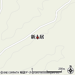 高知県高岡郡津野町新土居周辺の地図