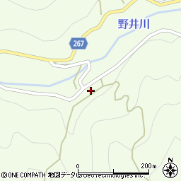 愛媛県西予市城川町野井川2907周辺の地図