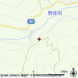 愛媛県西予市城川町野井川2908周辺の地図