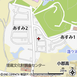 福岡県小郡市あすみ周辺の地図