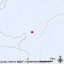 愛媛県西予市野村町白髭2-558周辺の地図