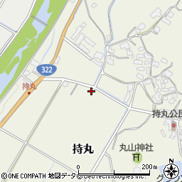 福岡県朝倉市持丸766-1周辺の地図