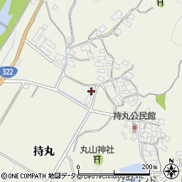 福岡県朝倉市持丸755-1周辺の地図