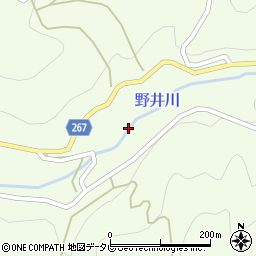愛媛県西予市城川町野井川269周辺の地図