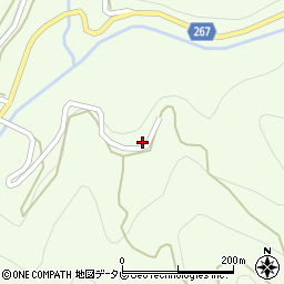 愛媛県西予市城川町野井川2605周辺の地図