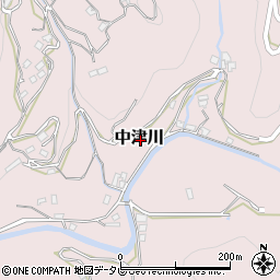 愛媛県八幡浜市中津川周辺の地図
