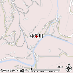 愛媛県八幡浜市中津川周辺の地図