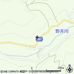 愛媛県西予市城川町野井川335周辺の地図