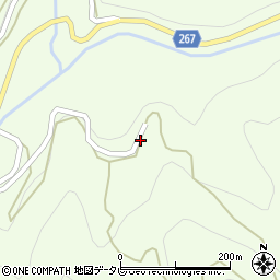 愛媛県西予市城川町野井川2640周辺の地図