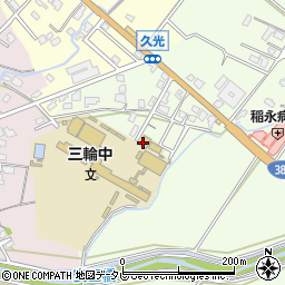 筑前町弓道場周辺の地図