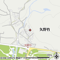 福岡県朝倉市矢野竹1002-1周辺の地図