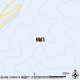 高知県梼原町（高岡郡）横貝周辺の地図