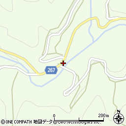 愛媛県西予市城川町野井川823周辺の地図