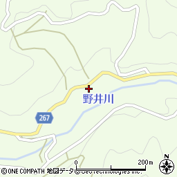 愛媛県西予市城川町野井川288周辺の地図