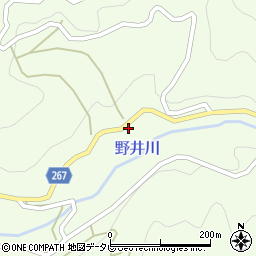 愛媛県西予市城川町野井川286周辺の地図