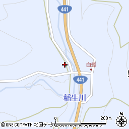 愛媛県西予市野村町白髭2-290周辺の地図