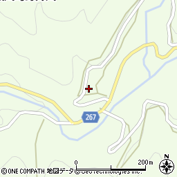 愛媛県西予市城川町野井川809周辺の地図