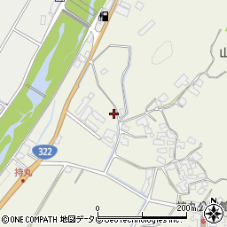 福岡県朝倉市持丸791-1周辺の地図