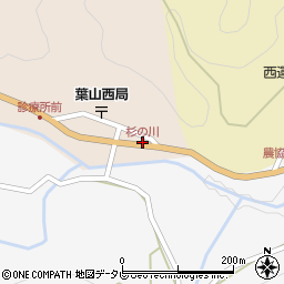 杉の川周辺の地図