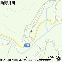 愛媛県西予市城川町野井川848周辺の地図
