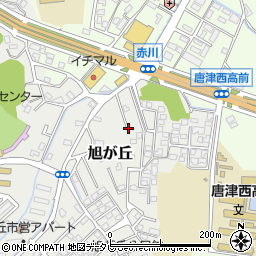 佐賀県唐津市旭が丘2周辺の地図