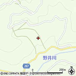 愛媛県西予市城川町野井川297周辺の地図