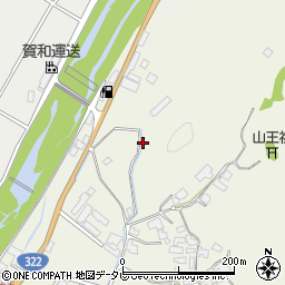 福岡県朝倉市持丸1611-2周辺の地図
