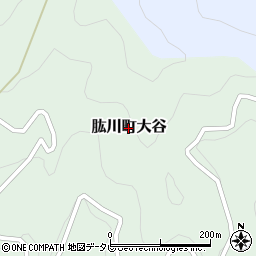 愛媛県大洲市肱川町大谷周辺の地図