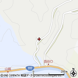 高知県高岡郡津野町西谷甲67周辺の地図