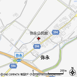 弥永公民館周辺の地図