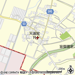 福岡県筑紫野市馬市周辺の地図