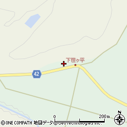 大分県宇佐市安心院町笹ケ平58周辺の地図