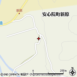 大分県宇佐市安心院町新原173周辺の地図