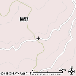 愛媛県大洲市横野249周辺の地図