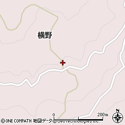 愛媛県大洲市横野248周辺の地図